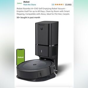 New in box - iRobot Roomba i4+ EVO Self Emptying Robot Vacuum